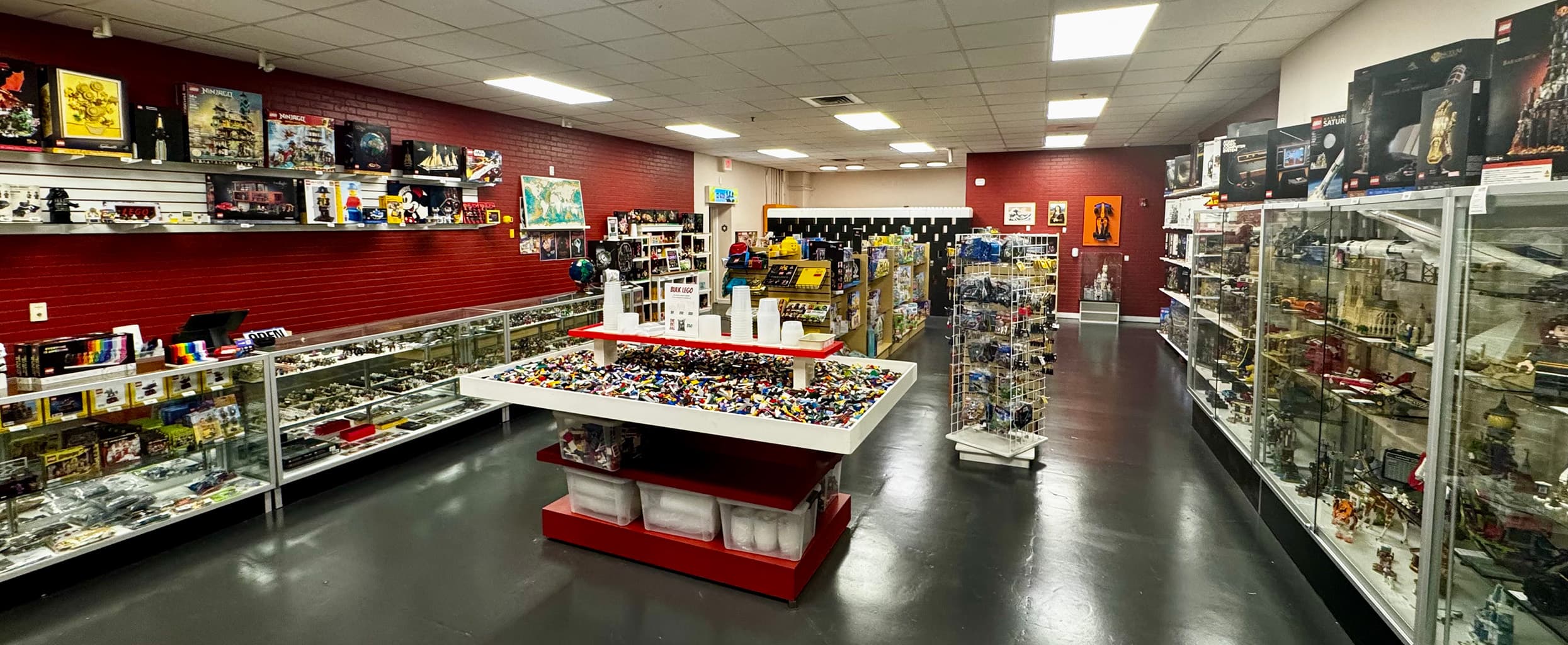 The sales floor at Red Brick Trading Co.